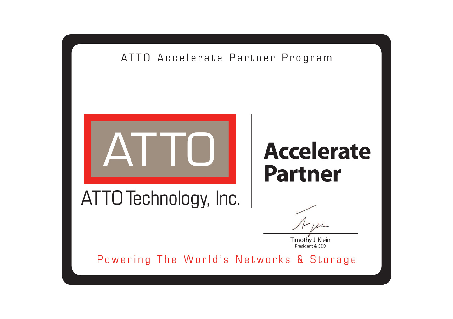 Сертификат партнера ATTO