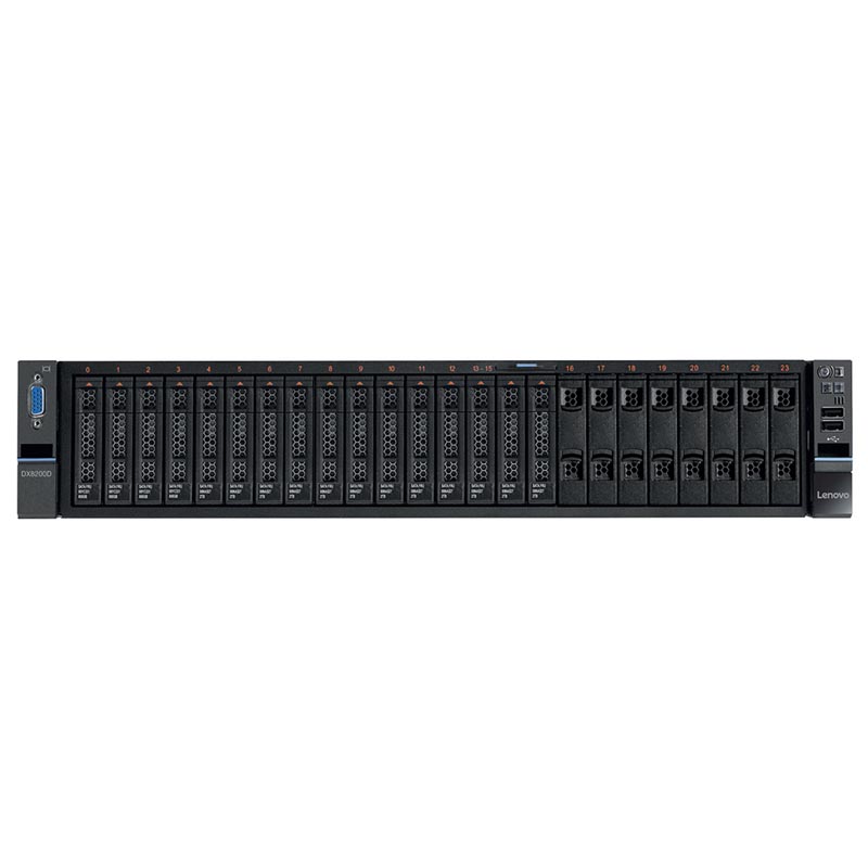 Система хранения данных Lenovo Storage DX8200D Rack 2U,2xXeon E5-2620 v4 8C(2.1GHz/20MB/85W)(upto2)