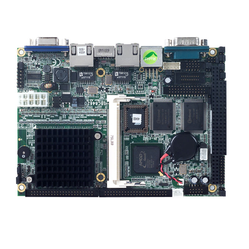 Процессорная плата EBX с Intel Atom N450 1.66ГГц, DDR2, LVDS/VGA, 2xGB LAN, 8xUSB, 5xCOM, 3xSATA, G