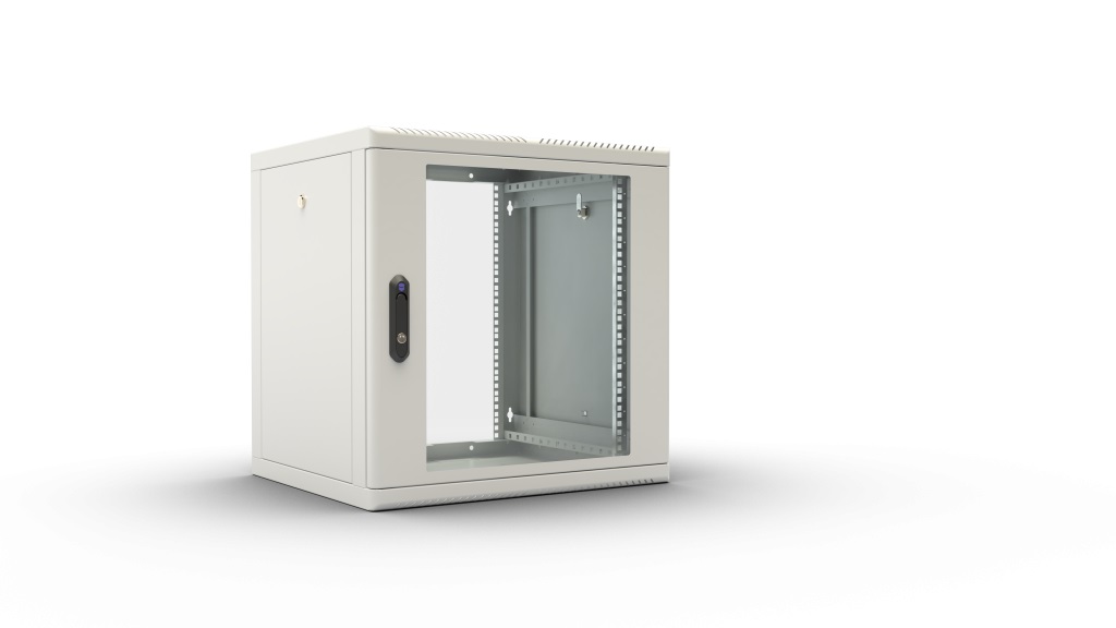 Шкаф телекоммуникационный настенный разборный 9U (600 × 650) съемные стенки, дверь стекло ЦМО