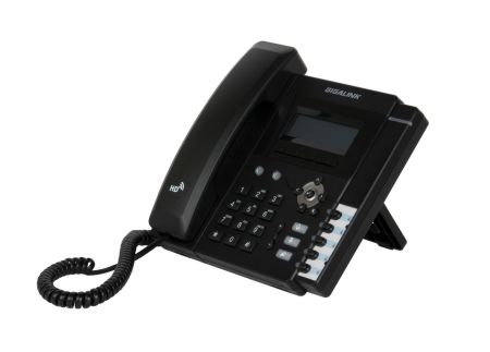 Телефон-IP GIGALINK с LCD экраном, 2 порта LAN (WAN), SIP, POE + Блок питания