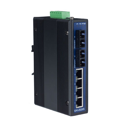 Неуправляемый коммутатор, 4 порта 10/100Mbps Ethernet и 2 оптоволоконных порта 100FX (одномодовое о