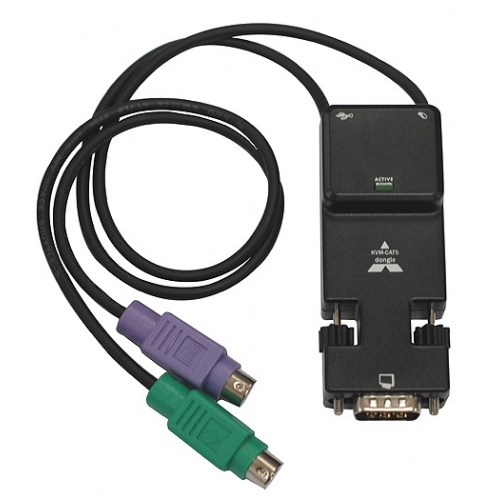 Блок подключения компьютера к KVM по кабелю UTP T-dongle for host side ( support USB & PS/2)