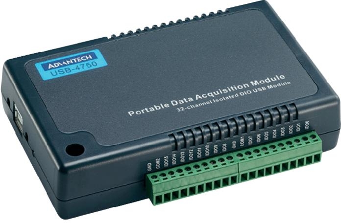16-канальный USB-модуль DIO, 200 kS/s, 16 бит, ADVANTECH USB-4716-AE
