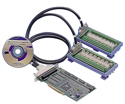 64-канальный PCI адаптер дискретного ввода-вывода (32DI, 32DO) с гальванической изоляцией, ADVANTEC