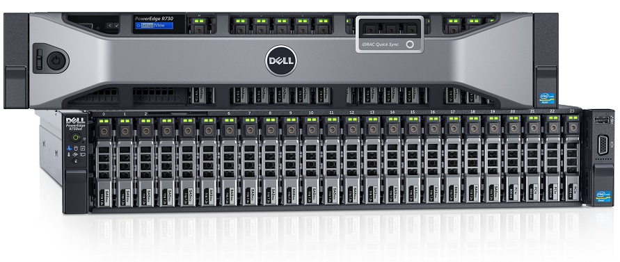 Сервер Dell PowerEdge R730XD (up to 12x3.5"+2*2.5"), E5-2650v3 (2.3Ghz) 10C 25M 9.6GT/s 105W, 16GB (