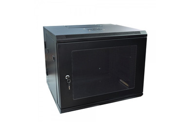 Шкаф настенный Estap ECO9U600BF2 ECOline 19"9U600x600 металлическая дверь, цвет черный