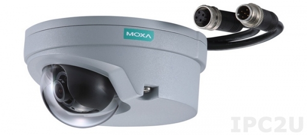 Компактная HD IP-камера с питанием PoE, EN-50155, разъемы М12, 1 аудиовход, фокусное расстояние объ