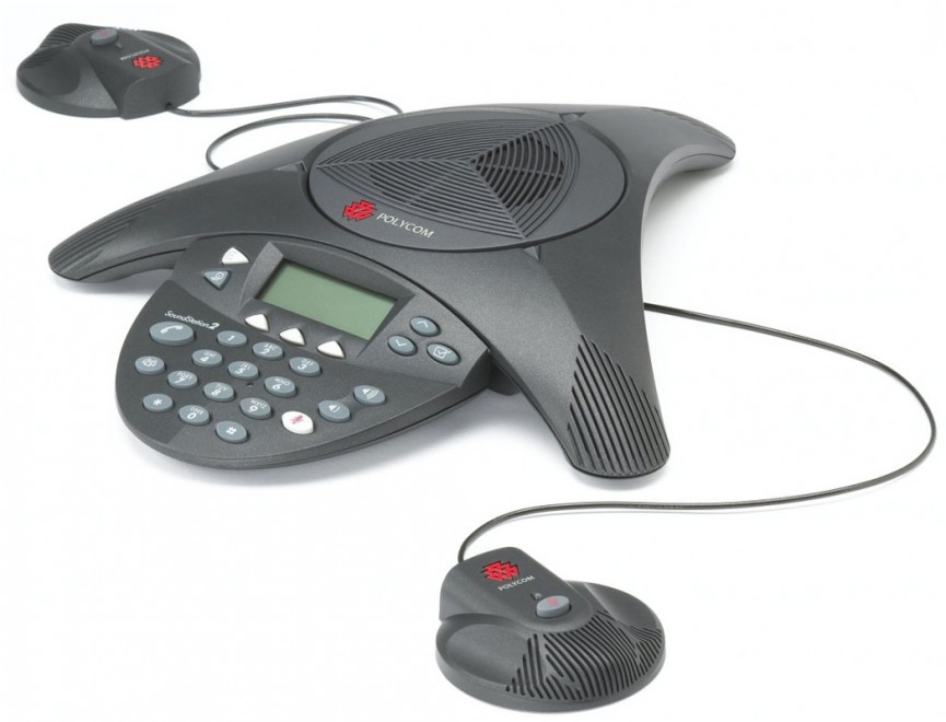 Телефон Polycom 2200-16200-122 Аналоговый конференц-телефон SoundStation2 с дисплеем и возможностью