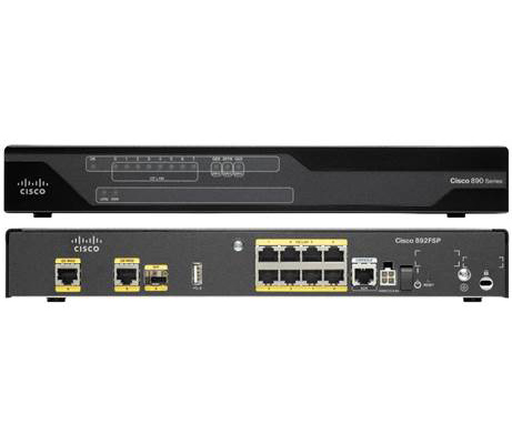 Маршрутизатор C892FSP-K9 Cisco 892F 2 GE/SFP High Perf Security Router