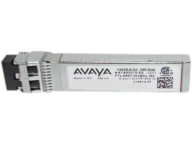 Трансивер Avaya 10GBASE-SR AA1403015-E6 1-port 10GBASE-SR Small Form Factor Pluggable Plus (SFP+) 10