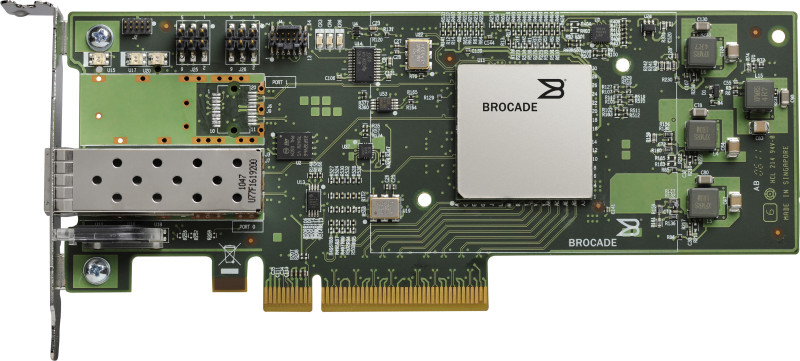 Сетевой Адаптер Brocade 1x8Гбит/сек Single Port 1xSFP Fibre Channel HBA LP PCI-E8x 2.0 