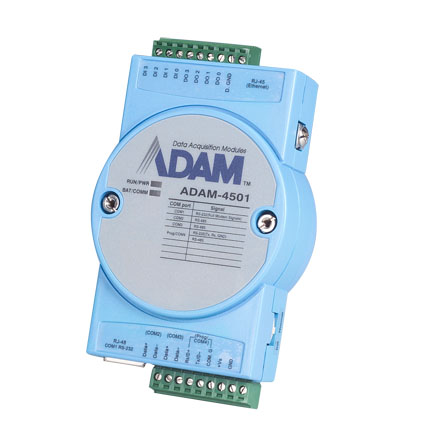 Ethernet-совместимый коммуникационный промышленный контроллер, 4 порта DIO, ADVANTECH ADAM-4501-AE