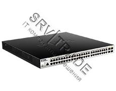 Коммутатор D-Link DGS-1210-52MPP/ME/B1A, L2 Managed Switch with 48 10/100/1000Base-T ports and 4 100