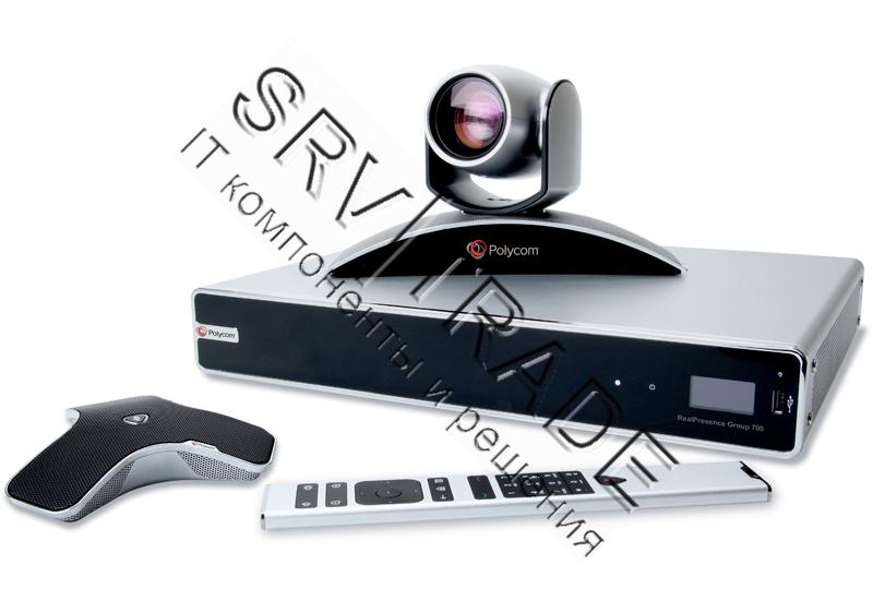 Видеотерминал RealPresence Group 700-720p: Group 700 HD codec, EagleEyeIV-12x camera, mic array, uni