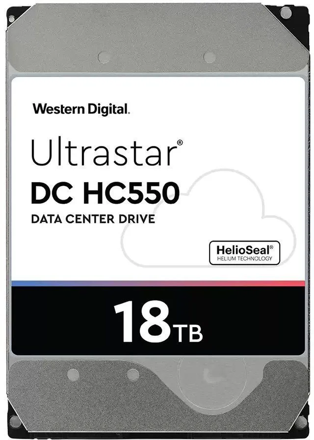 Жесткий диск WD Ultrastar HC550 SATA3 0F38459 Hard Drive Helium 18TB