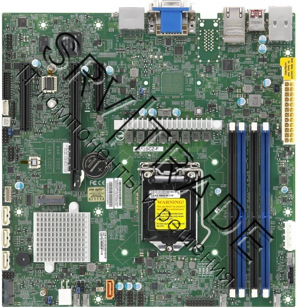 Материнская плата для сервера Supermicro X12SCZ-F microATX (intel W480)