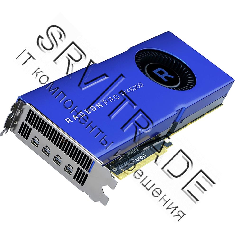 Профессиональная видеокарта AMD 100-505956 Radeon Pro WX 8200 8GB GDDR5 4-DP PCIe 3.0