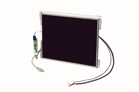 6.5" LCD 640 x 480 Open Frame дисплей LED, 800нит, резистивный сенсорный экран (USB), LVDS, ADVANTE