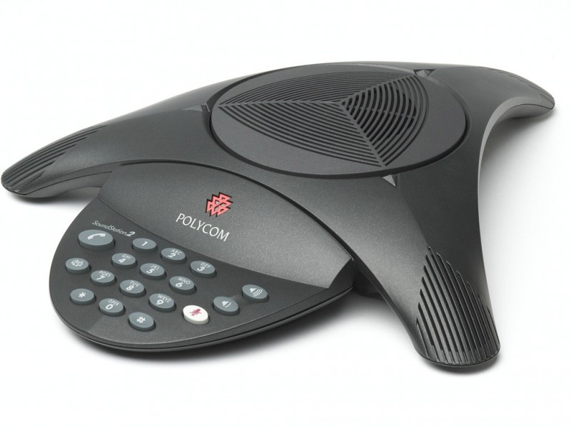 Телефон Polycom 2200-15100-122 Аналоговый конференц-телефон SoundStation2 без дисплея и без возможно