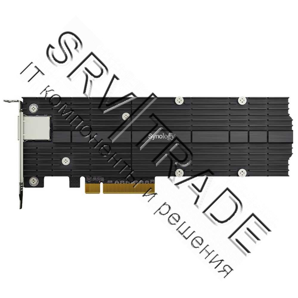 Сетевой адаптер Synology M.2 SSD-NVME adapter M.2 2110/2080,2 slots m.2 key , 10 Gigabit port RJ-45,
