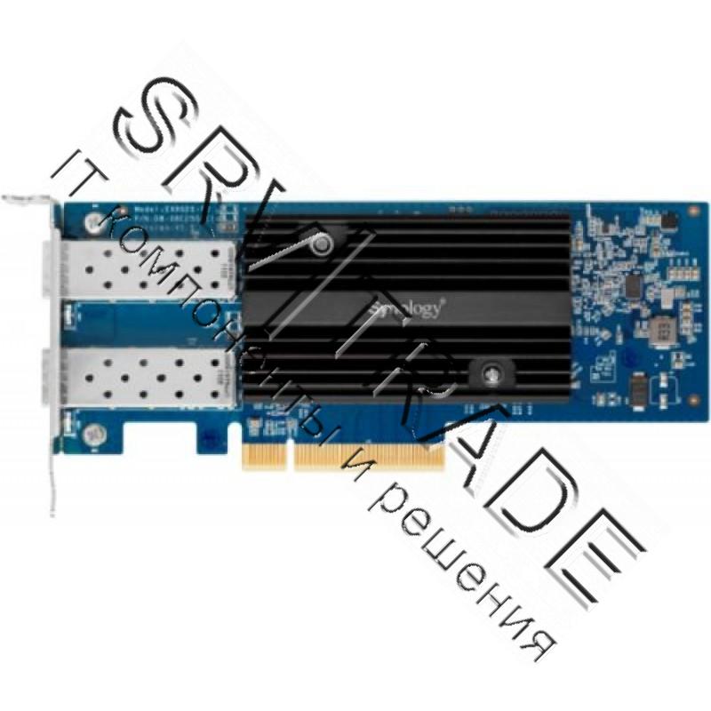 Сетевой адаптер Synology 10 Gigabit Dual port SFP+ PCIe 3.0 x8 adapter (incl LP and FH bracket), E10