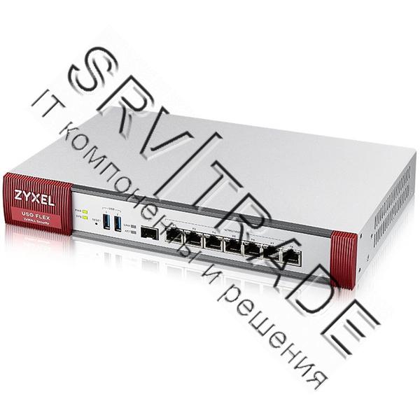 Межсетевой экран Zyxel ZyWALL USG FLEX 500, Rack, 7 конфигурируемых (LAN/WAN) портов GE, 1xSFP, 2xUS