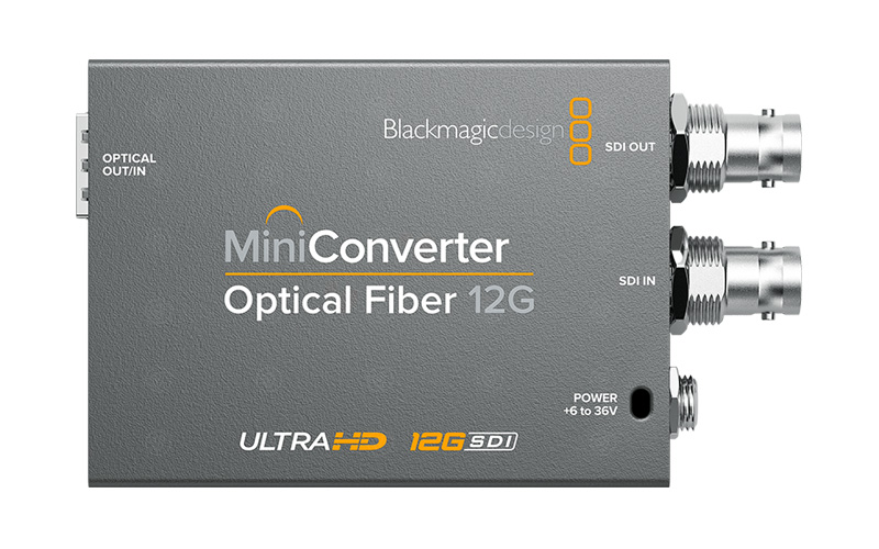 Компактный конвертер CONVMOF12G для передачи SDI сигнала на большое расстояние по оптоволоконному ка