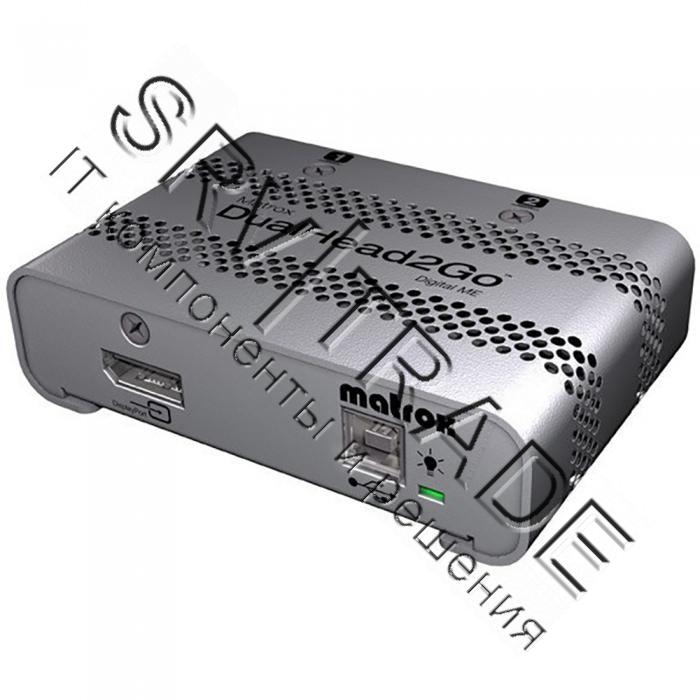 Разветвитель видеосигнала Matrox T2G-DP-MIF   Внешний модуль, расширяющий «рабочий стол» ноутбука ил