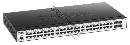Коммутатор D-Link DGS-3000-52X/B, L2 Managed Switch with 48 10/100/1000Base-T ports and 4 10GBase-X 