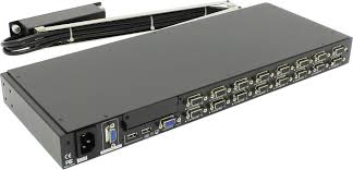 Модуль переключателя KVM 16 портов Сombo (PS/2 и USB), опционально: вторая консоль,OCTO-16-C