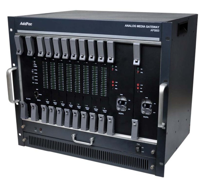 AP5800 шасси для установки 8 модулей MGSA, 60% блокируемая коммутация, 2x10/100/1000T, предустановле