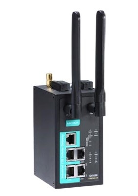 Промышленный LTE (4G) IP-модем, интерфейс 4x10/100/1000 Ethernet, -30...+55C MOXA OnCell G3470A-LTE