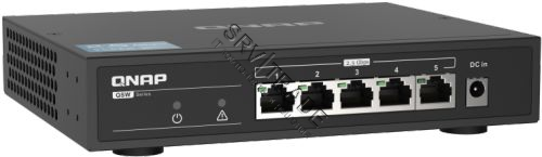 Коммутатор QNAP QSW-1105-5T 5-Port RJ-45 Unmanaged 2.5Gbps fanless switch, Switching Capacity 25Gbps
