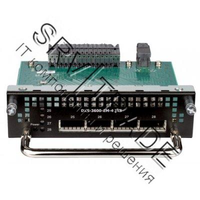 Модуль расширения D-Link с 4 портами 40G QSFP DXS-3600-EM-4QXS/A1A