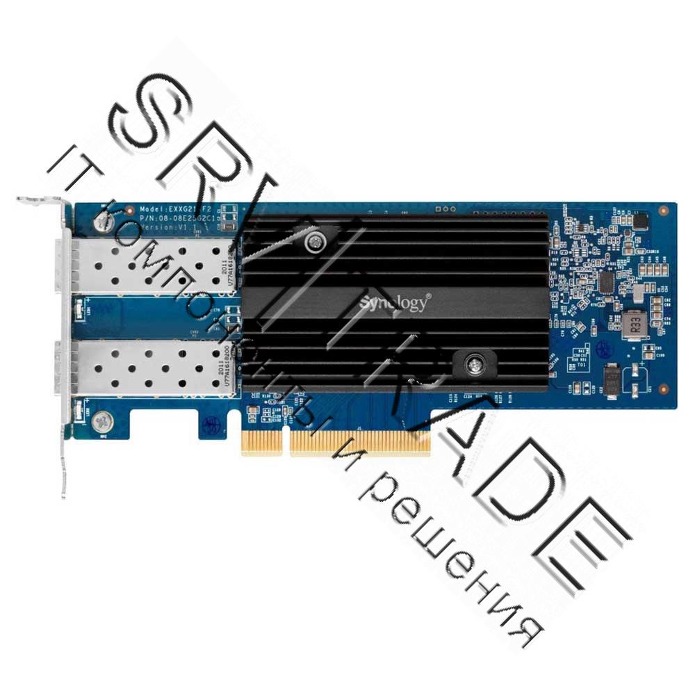 Сетевой адаптер Synology E25G21-F2 25 Gigabit Dual port SFP+ PCIe 3.0 x8 adapter (incl LP and FH bra