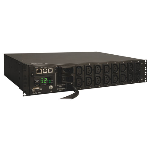 Tripp Lite PDUMH32HVNET Управляемый БРП, 230В, 32А, розетки 16хC13 и 2хC19, вход IEC309 32A (2P+E),