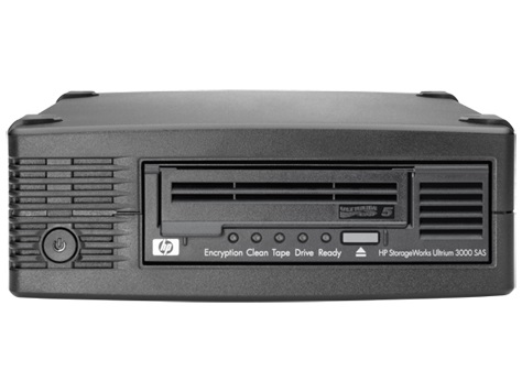 Внешний ленточный накопитель EH958B HP Ultrium 3000 SAS Tape Drive, Ext. (Ultr.1,5/3TB; incl. Yosemi