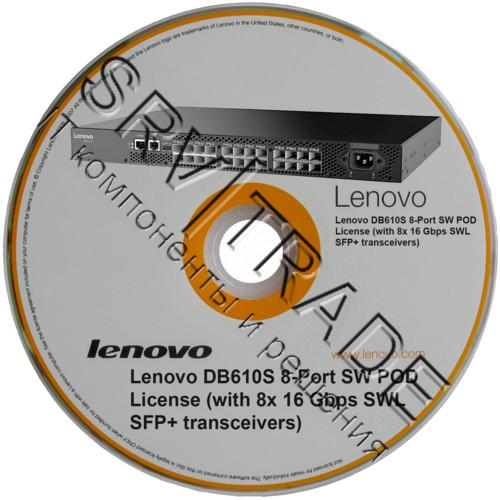 Код активации и трансиверы Lenovo DB610S 8 PORT-ON-DEMAND License with 8 X 16G SWL SFP's