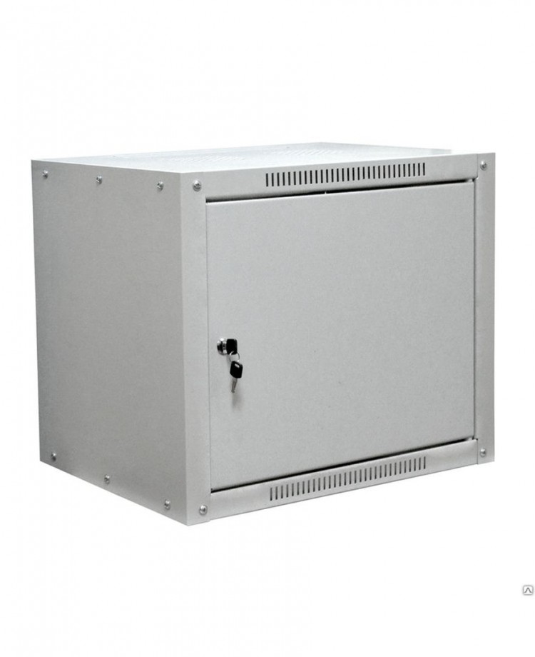 Шкаф настенный Estap ECO16U450GF2 ECOline 19"16U600x450 металлическая дверь, цвет серый