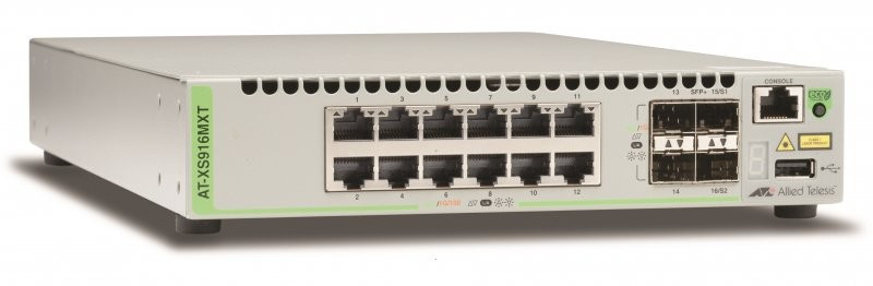 Коммутатор Allied Telesis AT-XS916MXT-50 12x 10/100/1000/10G-T, 4x SFP+, Intelligent Switch, STK, EU