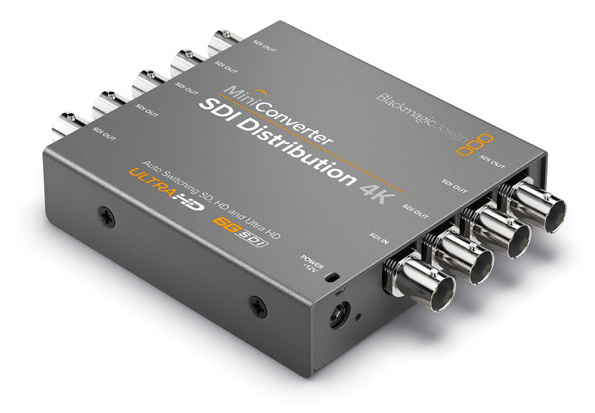 Распределитель Blackmagic CONVMSDIDA4K сигнала на восемь SDI-выходов в форматах SDI, HD-SDI, 3G-SDI
