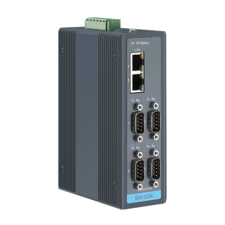 Шлюз передачи данных 4xModbus в Ethernet, ADVANTECH EKI-1224-AE