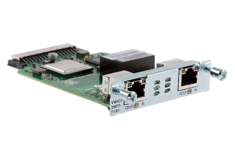 Модуль VWIC3-2MFT-T1/E1= 2-Port 3rd Gen Multiflex Trunk Voice/WAN Int. Card - T1/E1