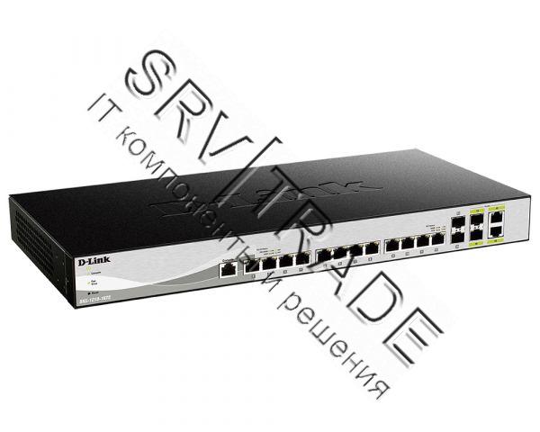 Коммутатор D-Link DXS-1210-16TC/A2A, L2+ Smart Switch with 12 10GBase-T ports and 2 10GBase-T/SFP+ c