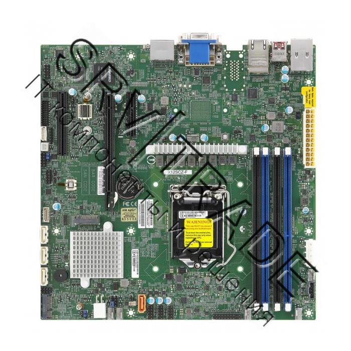 Материнская плата для сервера Supermicro X12SCZ-QF microATX (intel W480)