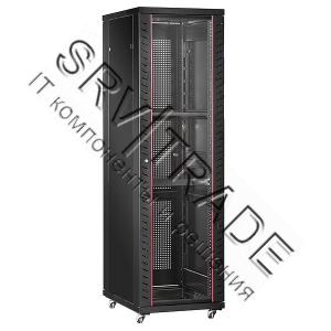 Серверный шкаф 19" 47U CLM-2168-47B (600х800х2200) стекл. перед. дверь, охлажд. задн. дверь черный