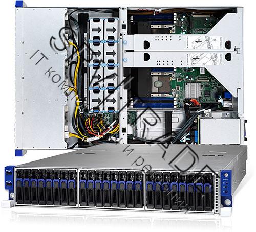 Серверная платформа Tyan SX TN70A-B7106 (B7106T70AU24V2HR) 2U, (2x LGA4189 165W, C621A, 16xDDR4, 24 