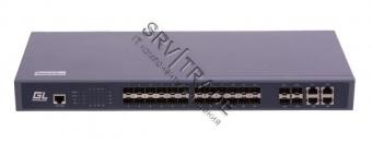 Управляемый коммутатор L2 GIGALINK 24 SFP 1000Mb/s портов, 4 Combo TX/SFP 1000Mb/s, 1 Console. 1U 19