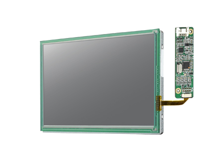 7" LCD 1024 x 600 Open Frame дисплей LED, 500нит, резистивный сенсорный экран (USB), LVDS, ADVANTEC